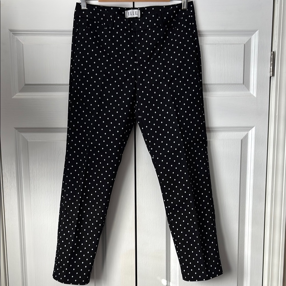Elle Black Polka Dot Pants